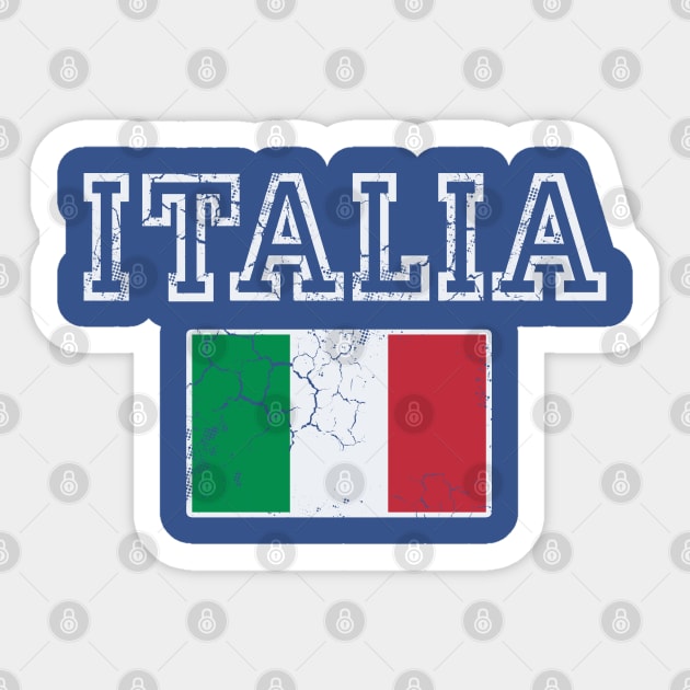 Retro Italia Flag Italian Italy Italiano Sticker by E